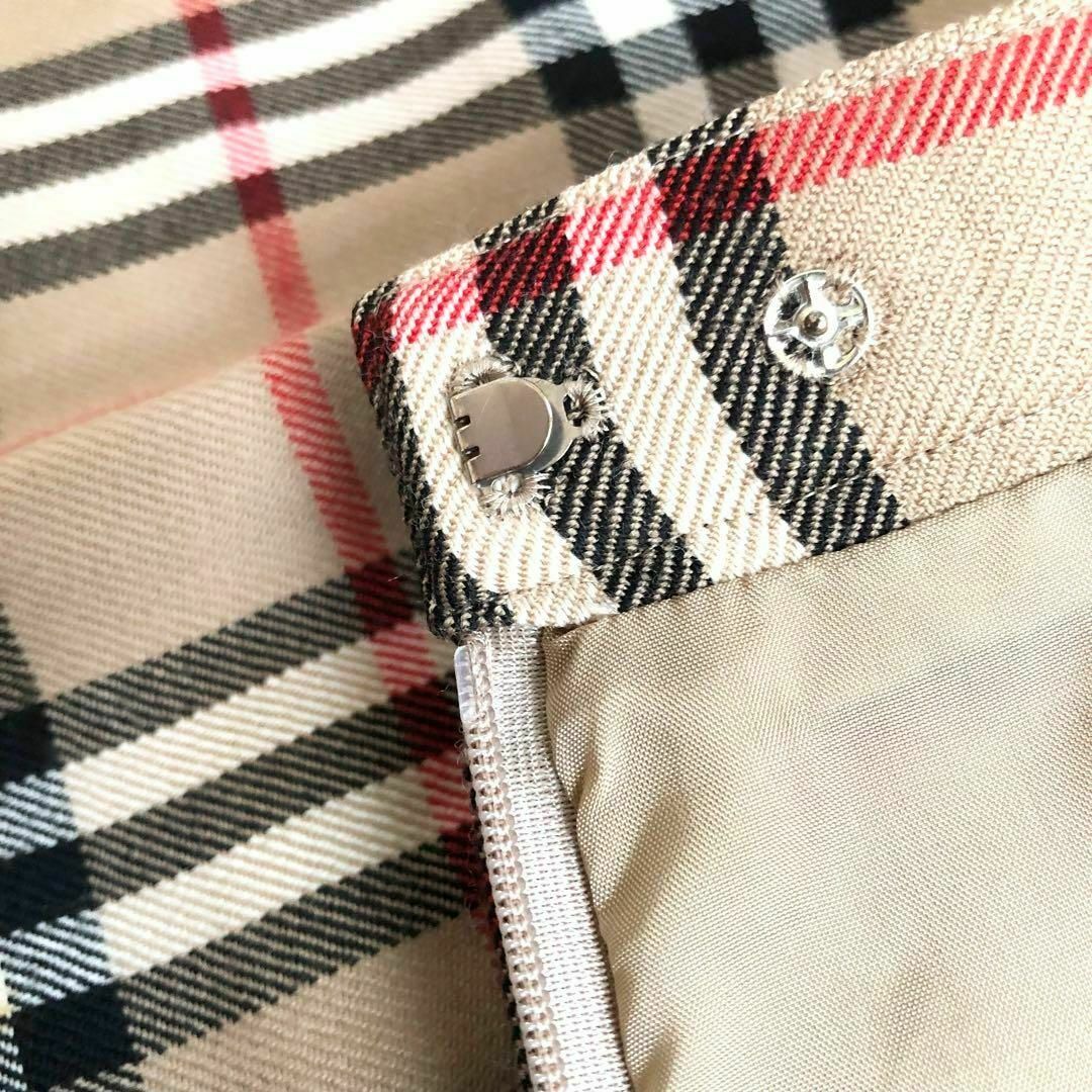 Burberry バーバリー ノバチェック ウール プリーツ ロング スカート Burberry バーバリー ノバチェック ウール プリーツ ロング スカート