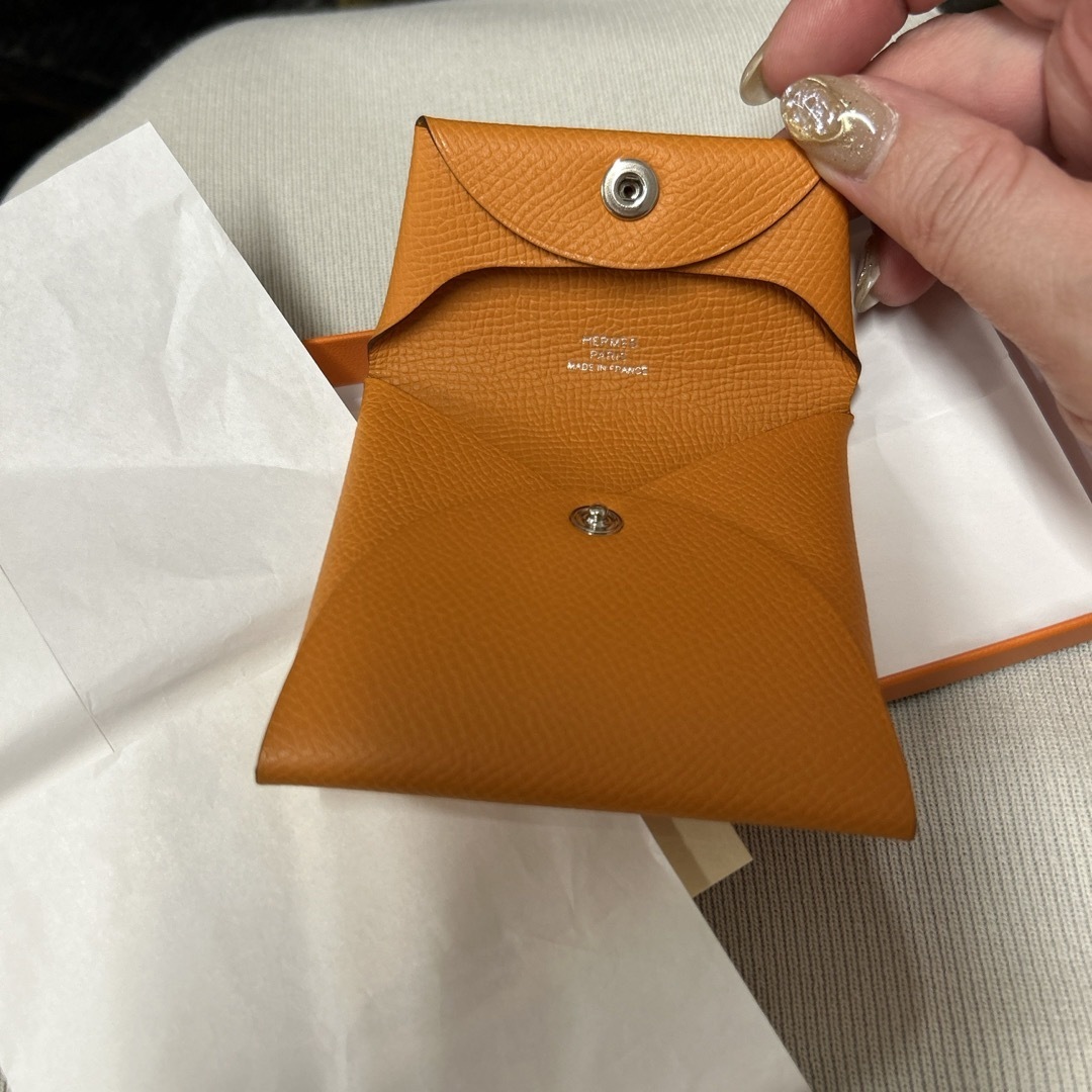 エルメス バスティア コインケース オレンジ エルメス バスティア コインケース オレンジ