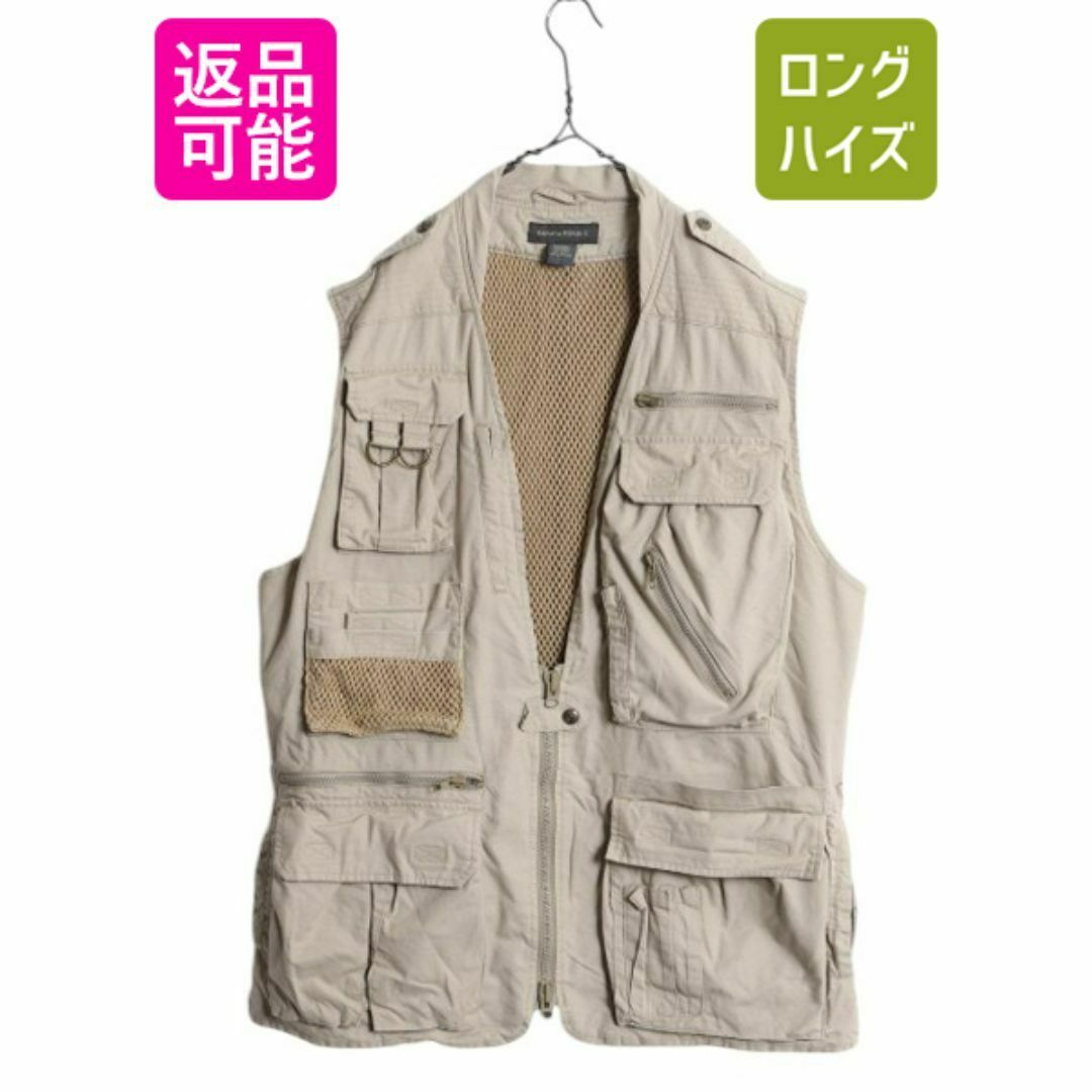 90s バナナリパブリック サファリ ベスト メンズ L / オールド 90s バナナリパブリック サファリ ベスト メンズ L / オールド
