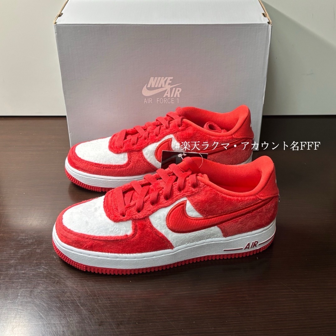 新品25cm】NIKE エアフォース1GS レッド/ホワイト 新品25cm】NIKE エアフォース1GS レッド/ホワイト