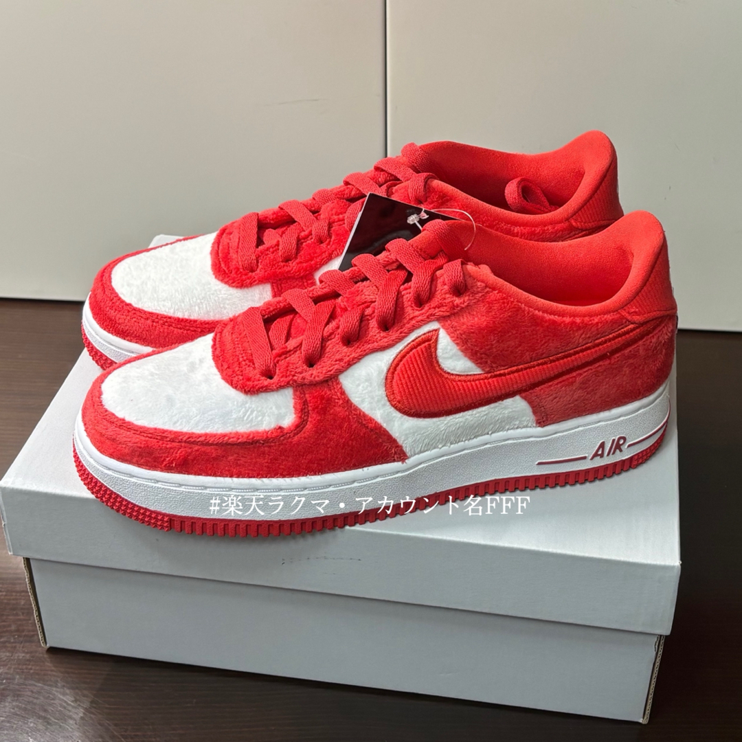 新品25cm】NIKE エアフォース1GS レッド/ホワイト 新品25cm】NIKE エアフォース1GS レッド/ホワイト