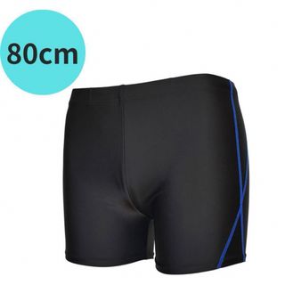 メンズ 水着 競泳 フィットネス ショートスパッツ 80cm ブラック(水着)