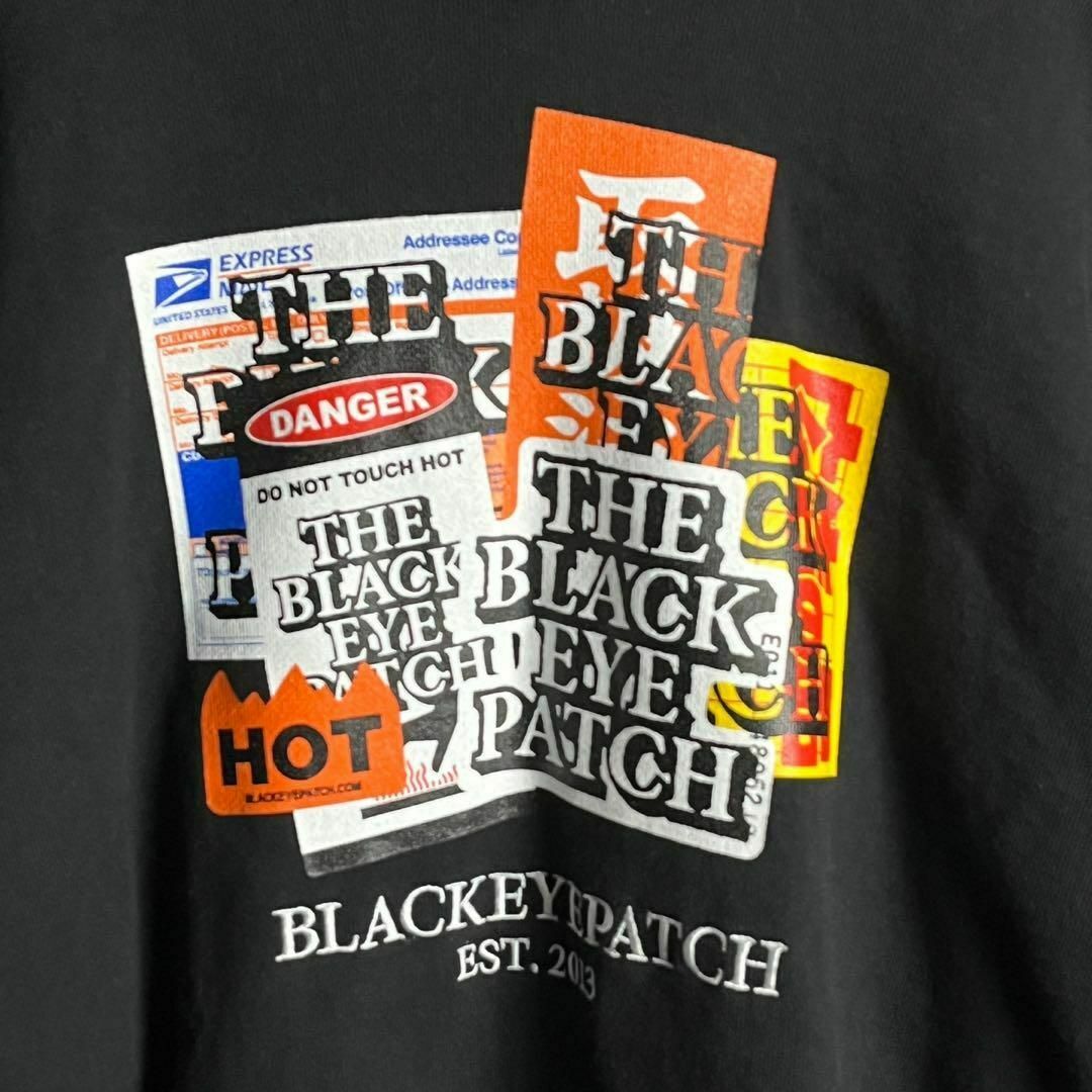 即完売】ブラックアイパッチ☆ センター刺繍ロゴパーカー 取扱 即完売】ブラックアイパッチ☆ センター刺繍ロゴパーカー 取扱
