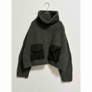 ZARA - ザラ ZARA タートルネックニット ウール混 ショート丈の