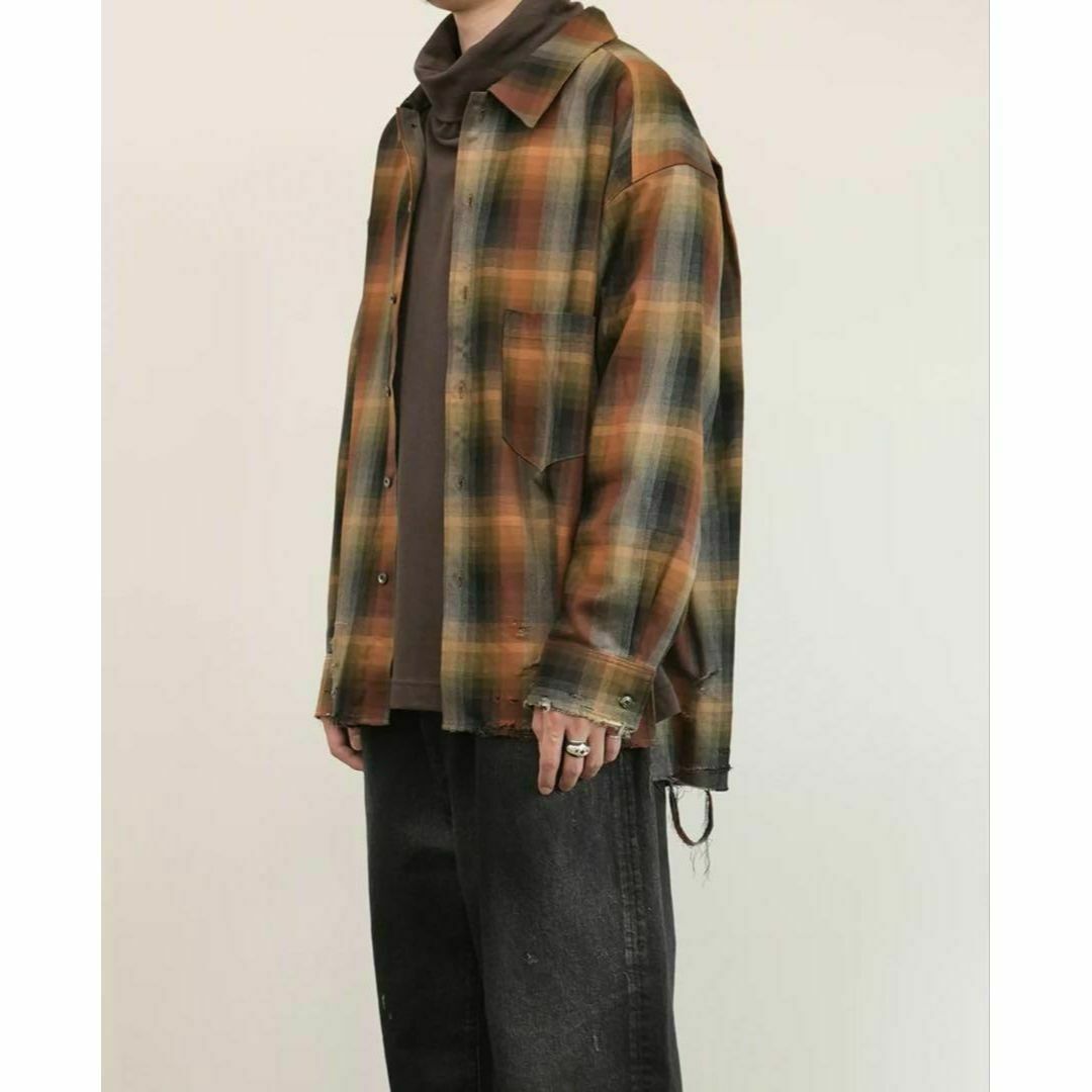 ancellm R/C CHECK CRASH LS SHIRT アンセルム 2の通販 by ancellm R/C CHECK CRASH LS SHIRT アンセルム 2の通販 by