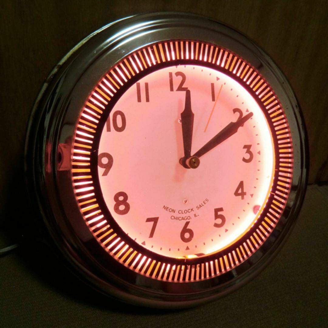 動作確認済Blue Blue NEON CLOCK ブルーブルー ネオンクロック 動作確認済Blue Blue NEON CLOCK ブルーブルー ネオンクロック