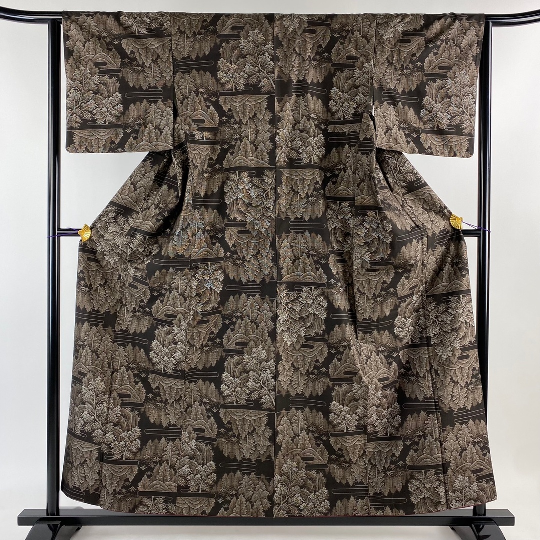 紬 身丈157cm 裄丈63.5cm 正絹 美品 名品 【中古】 紬 身丈157cm 裄丈63.5cm 正絹 美品 名品 【中古】