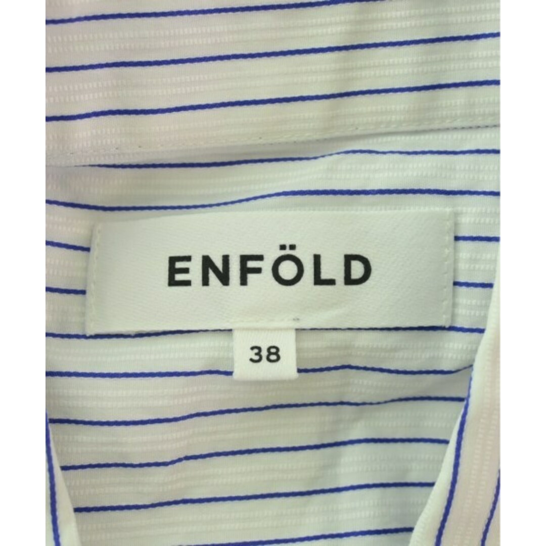 ENFOLD エンフォルド カジュアルシャツ 38(M位) 白x青 ENFOLD エンフォルド カジュアルシャツ 38(M位) 白x青