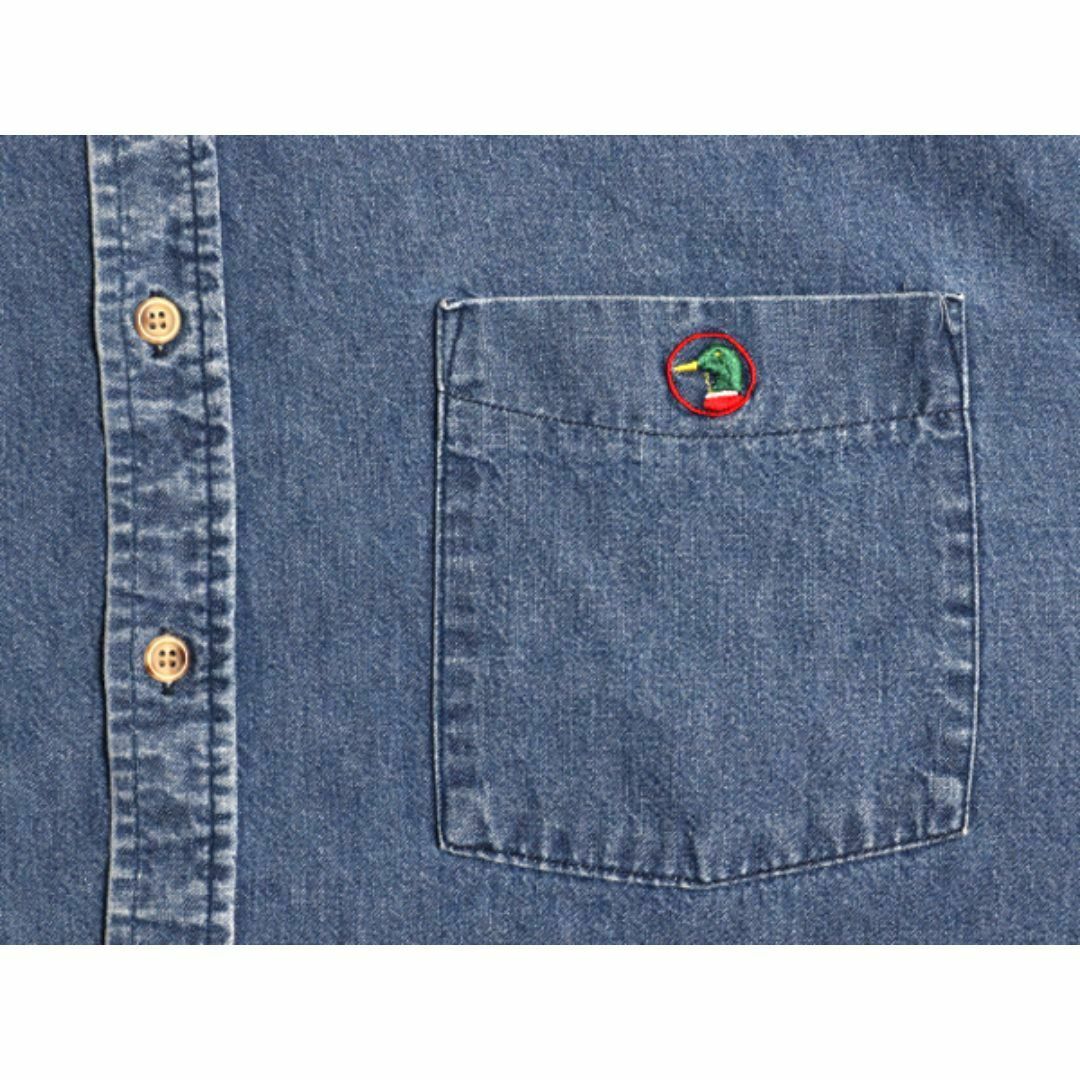 90s USA製 ダックヘッド ボタンダウン 長袖 デニム シャツ 90s USA製 ダックヘッド ボタンダウン 長袖 デニム シャツ