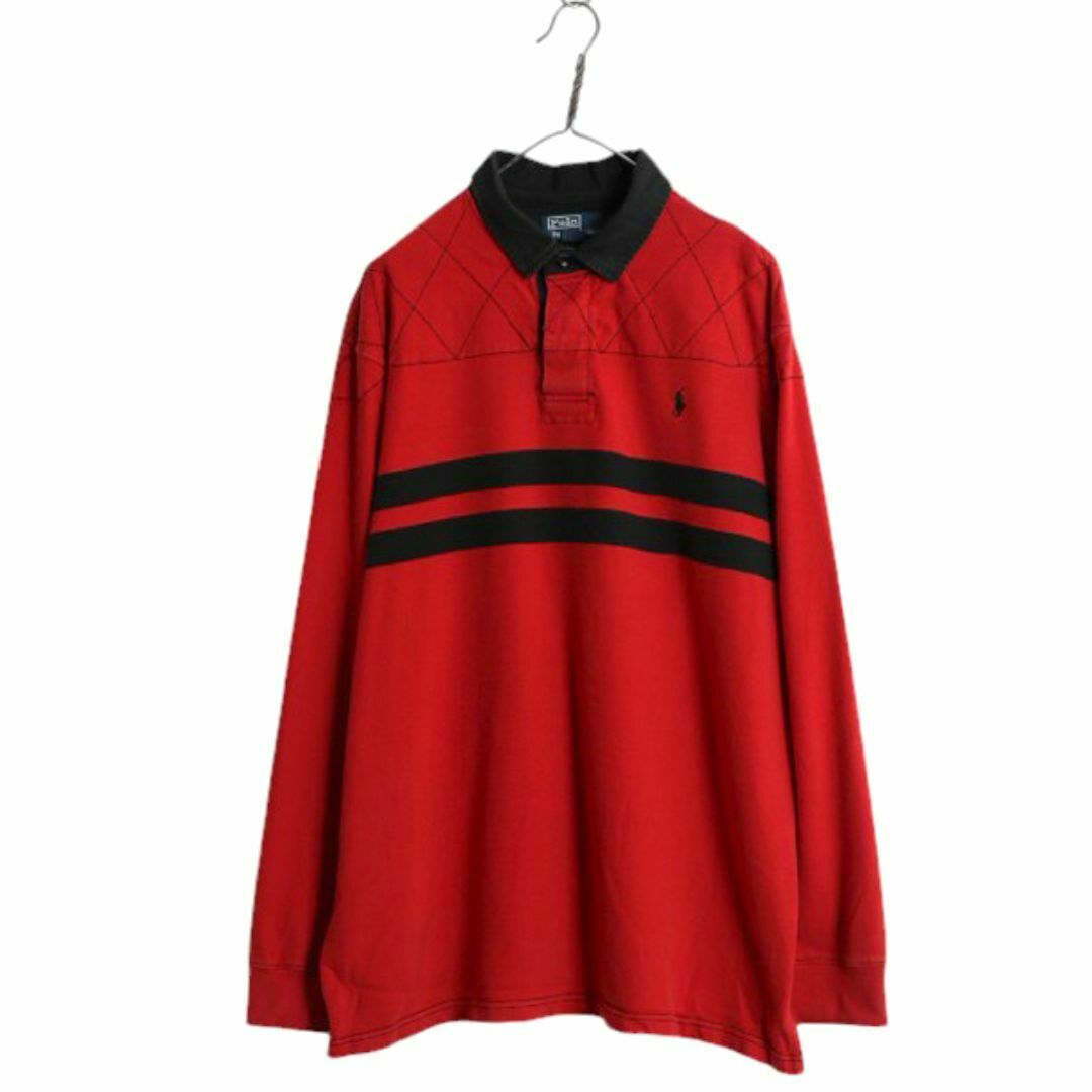 Ralph Lauren - 00s ポロ ラルフローレン ボーダー 長袖 ラガー Ralph Lauren - 00s ポロ ラルフローレン ボーダー 長袖 ラガー