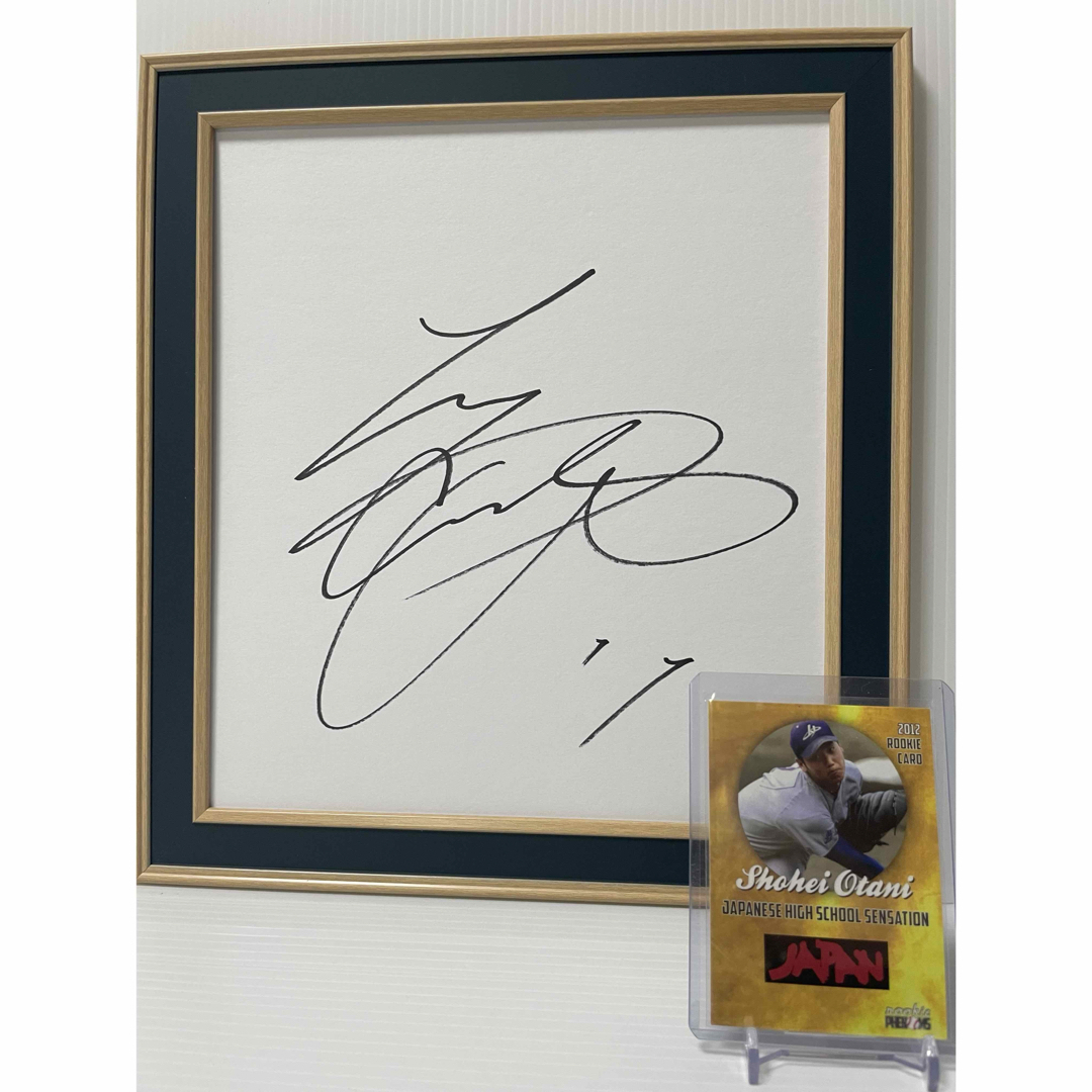 大谷翔平 直筆サイン色紙 & ROOKIE CARD 大谷翔平 直筆サイン色紙 & ROOKIE CARD