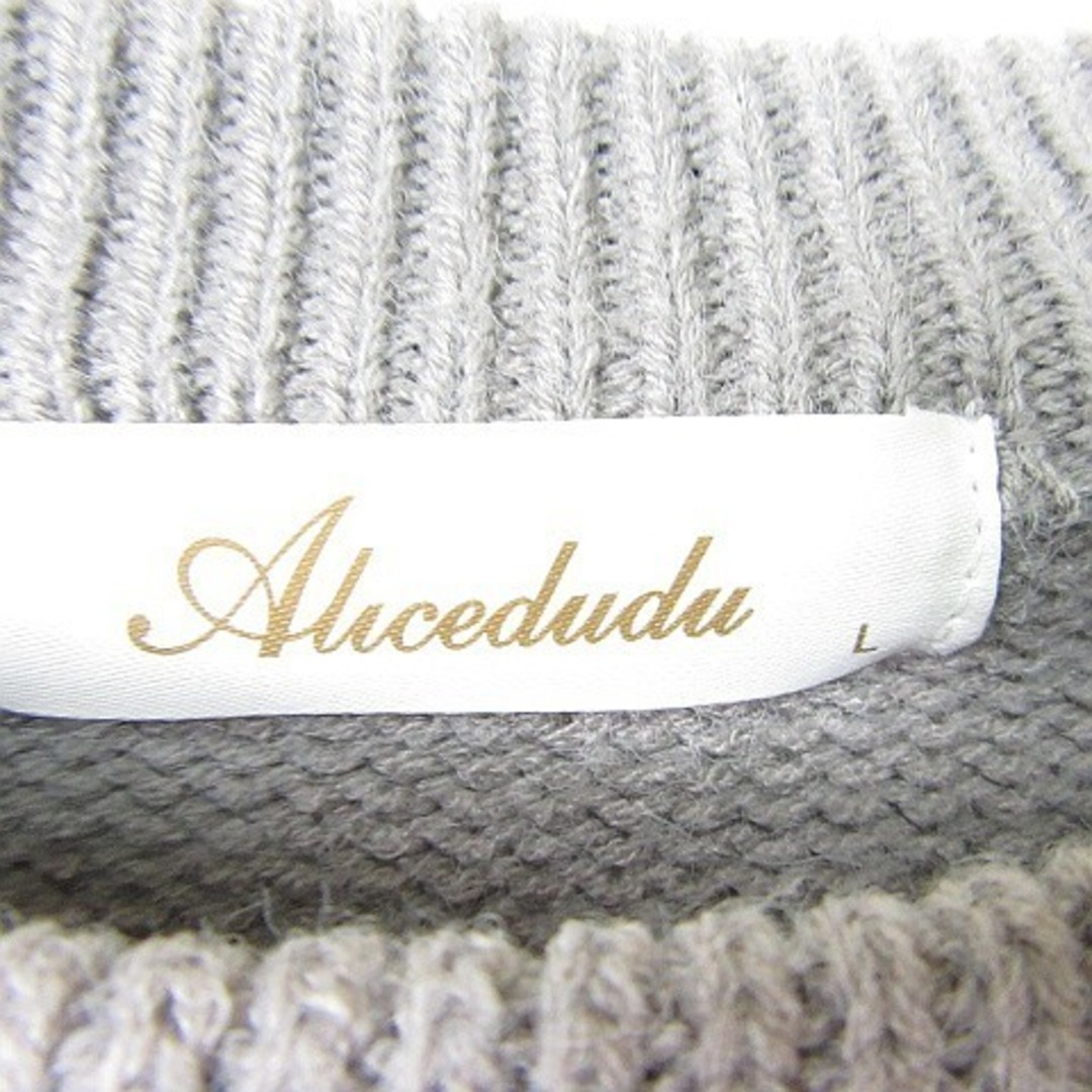other - Alicedudu ニット セーター 長袖 L グレー シンプルの other - Alicedudu ニット セーター 長袖 L グレー シンプルの