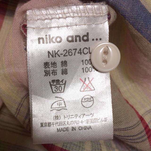 niko and...(ニコアンド)のniko and ＊薄手チェックシャツ レディースのトップス(シャツ/ブラウス(長袖/七分))の商品写真