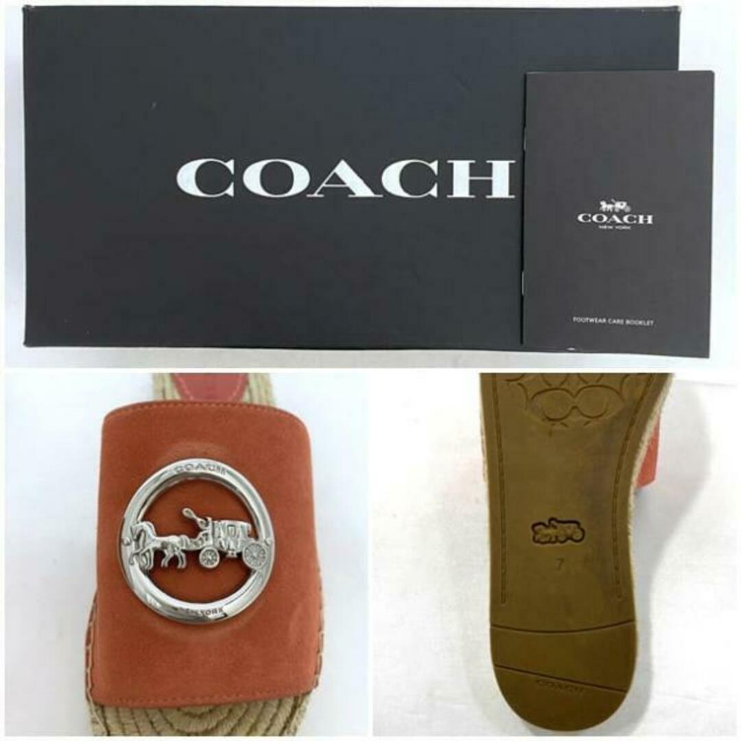 COACH - コーチ サンダル オレンジ G5129 24.0cm エスパドリーユ COACH - コーチ サンダル オレンジ G5129 24.0cm エスパドリーユ