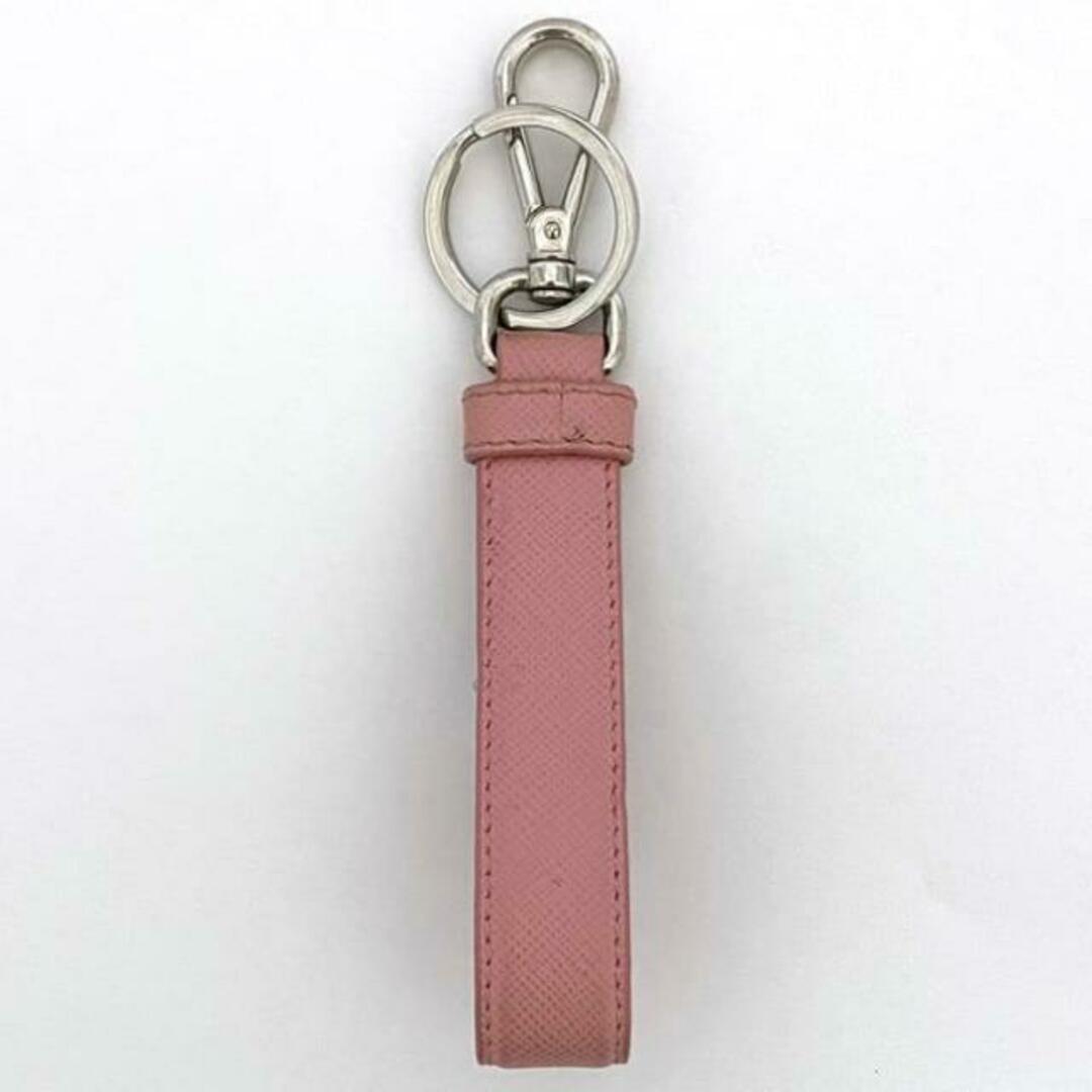 PRADA - プラダ キーホルダー シルバー ピンク 美品 キーリング PRADA - プラダ キーホルダー シルバー ピンク 美品 キーリング