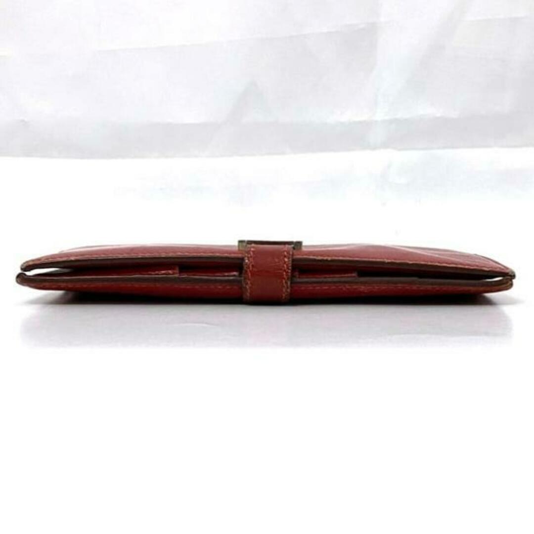 HERMES - エルメス 二つ折り 長財布 ベアン レッド 財布 レザー HERMES - エルメス 二つ折り 長財布 ベアン レッド 財布 レザー