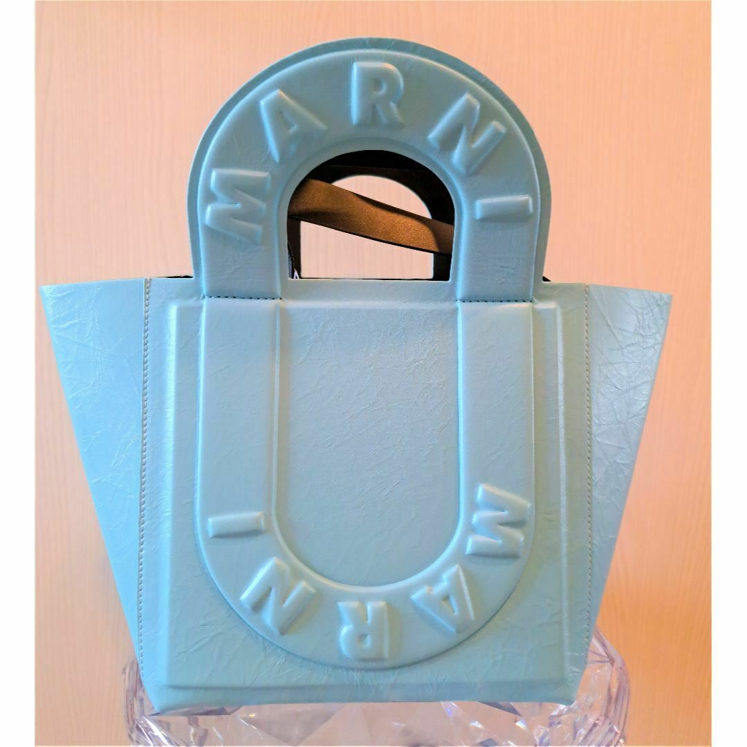 新品☆Sweedy2WAYレザーショルダーハンドバッグMブルーMarniマルニ 新品☆Sweedy2WAYレザーショルダーハンドバッグMブルーMarniマルニ