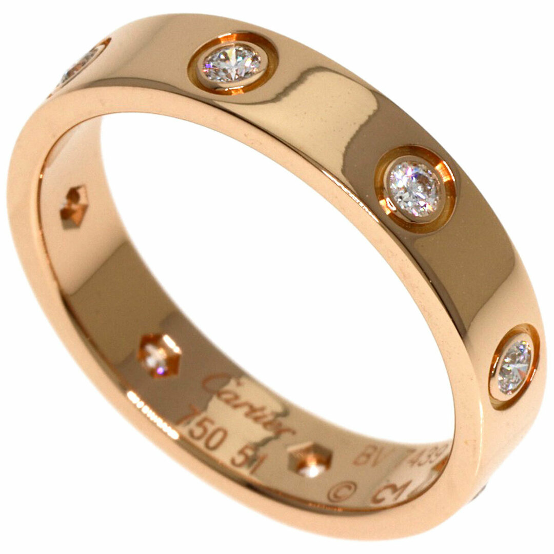 独特な 【送料無料】 Cartier カルティエ 14号 #54 箱付 保証書 WG ミニラブリング アクセサリー