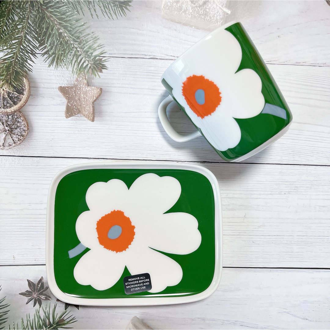 marimekko - ♡マリメッコ ウニッコ 60周年 グリーン×オレンジ marimekko - ♡マリメッコ ウニッコ 60周年 グリーン×オレンジ
