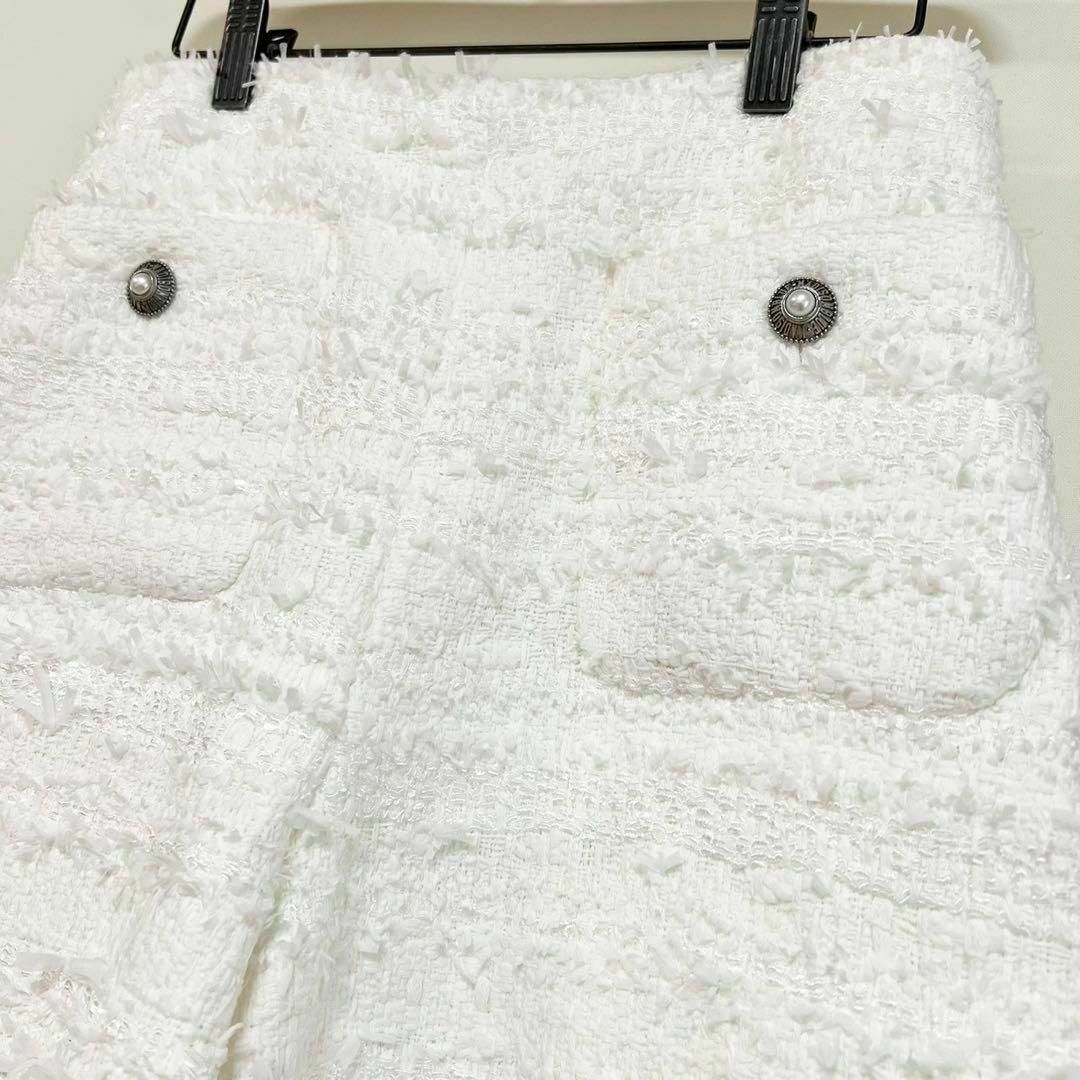 MADISONBLUE(マディソンブルー)の定価11万 MADISONBLUE ツイードハーフパンツ キュロット レディースのパンツ(ショートパンツ)の商品写真