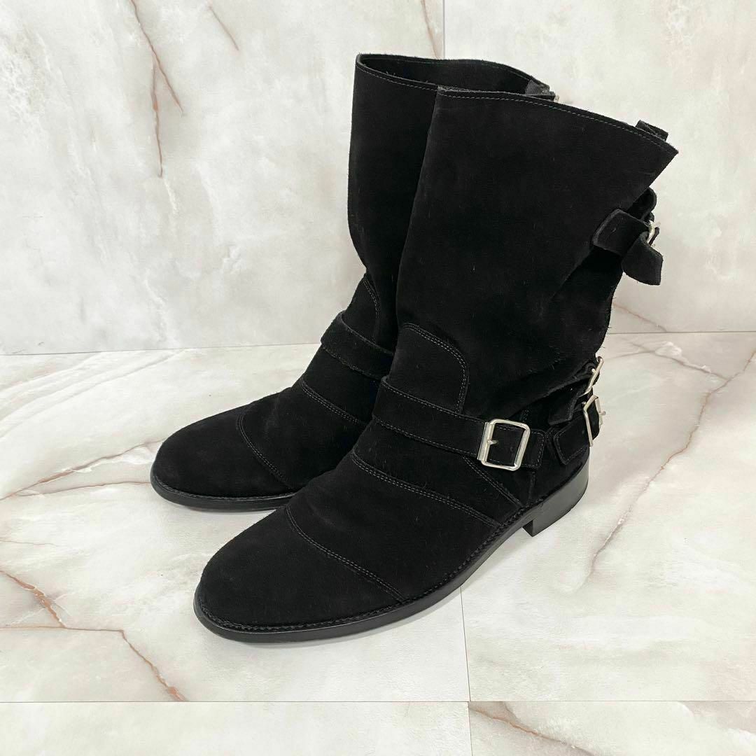 BALMAIN バルマン スエード ブーツ 黒 ブラック 41 28.0cm BALMAIN バルマン スエード ブーツ 黒 ブラック 41 28.0cm