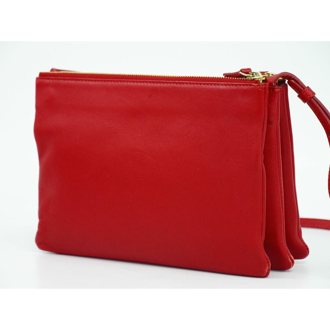 CELINE - 本物 セリーヌ CELINE トリオ ラージ ショルダーバッグ CELINE - 本物 セリーヌ CELINE トリオ ラージ ショルダーバッグ