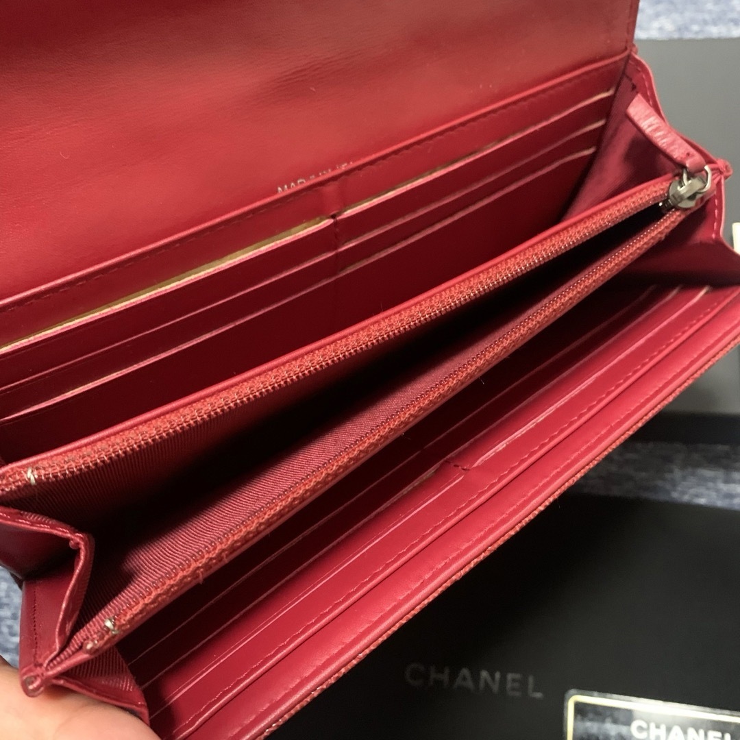 CHANEL シャネル メティエダール パリ ダラス 馬蹄 2つ折り長財布 CHANEL シャネル メティエダール パリ ダラス 馬蹄 2つ折り長財布