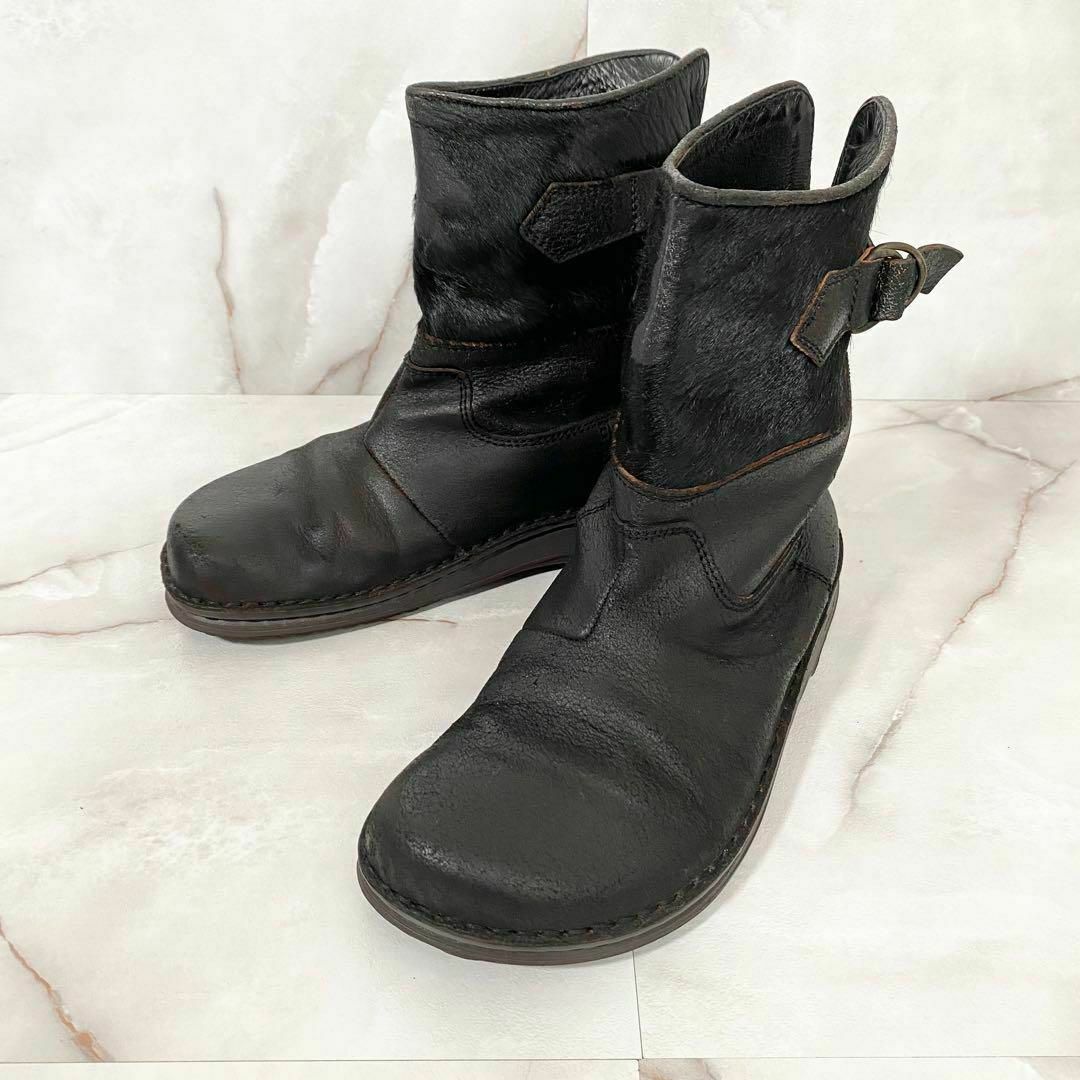 BIRKENSTOCK - A13589 極美品 ビルケンシュトック ハラコ切替 BIRKENSTOCK - A13589 極美品 ビルケンシュトック ハラコ切替