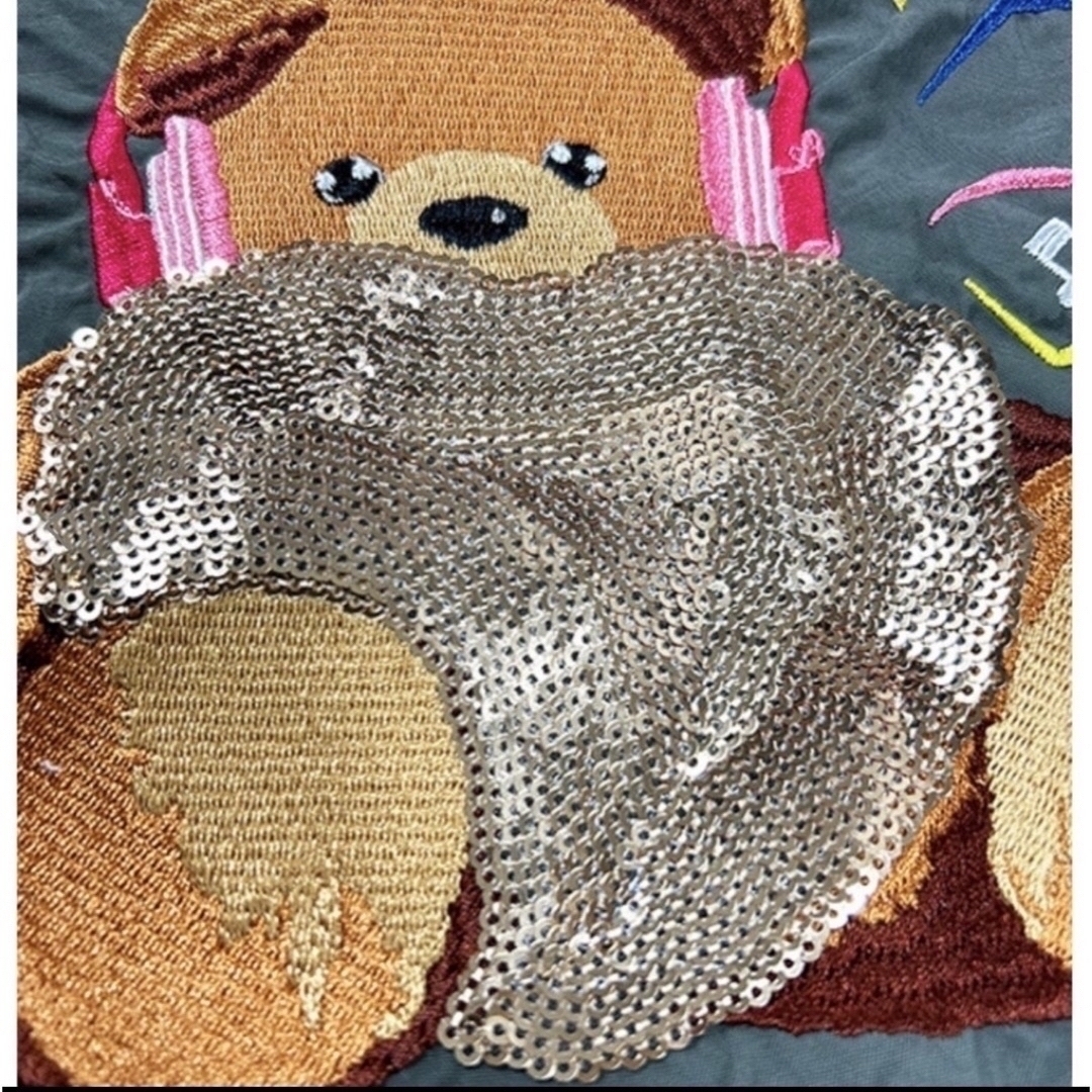 Ball&Chain x d'zzit コラボ スパンコールbear M グレーの通販 Ball&Chain x d'zzit コラボ スパンコールbear M グレーの通販