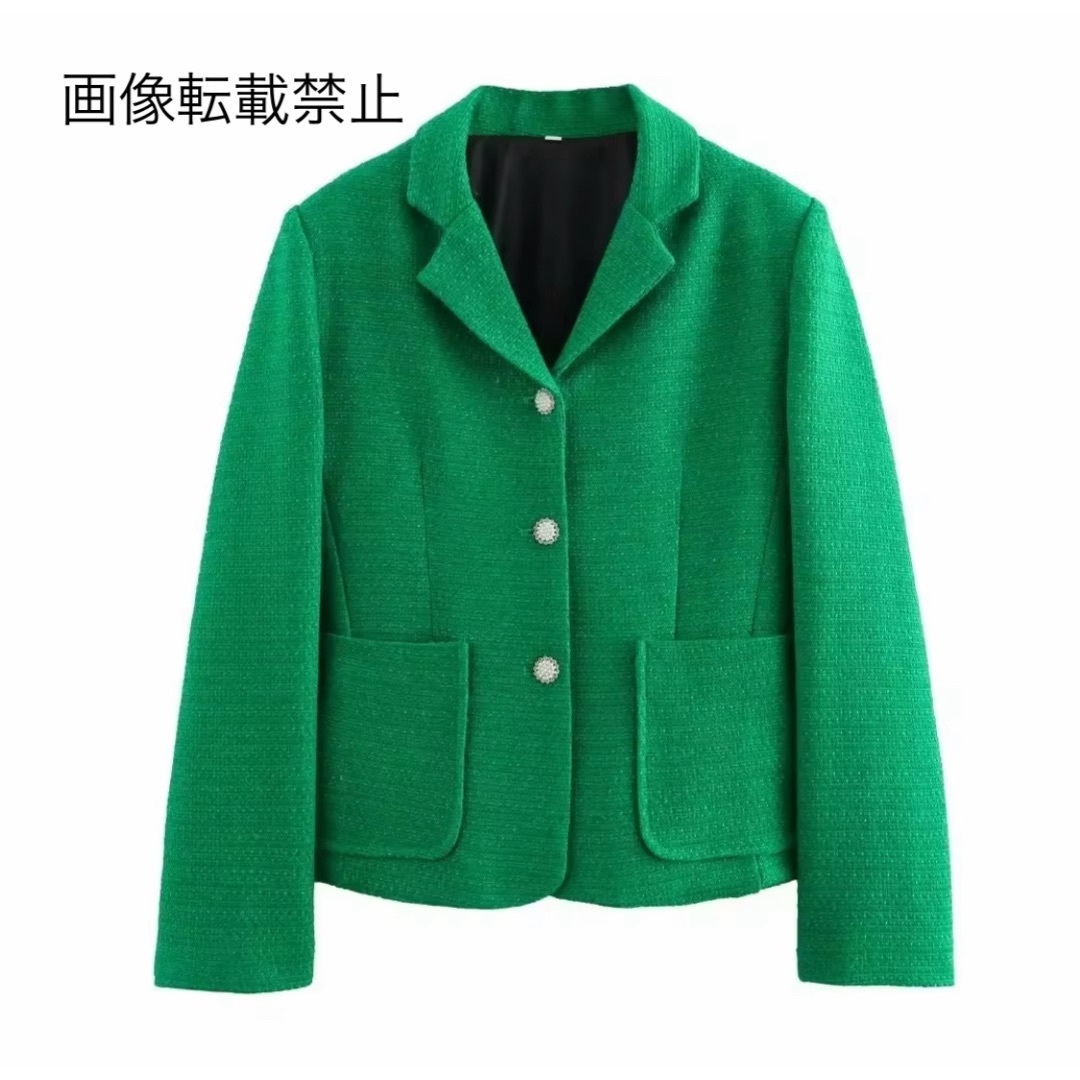 ‍9月新作‍15305◆green ツイード ジャケット