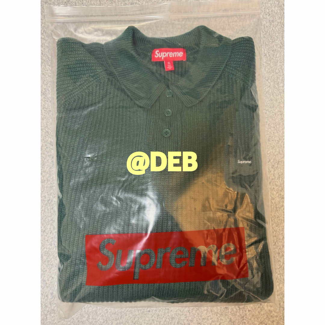 Supreme - Supreme Small Box Polo Sweater Green XLの通販 by Supreme - Supreme Small Box Polo Sweater Green XLの通販 by