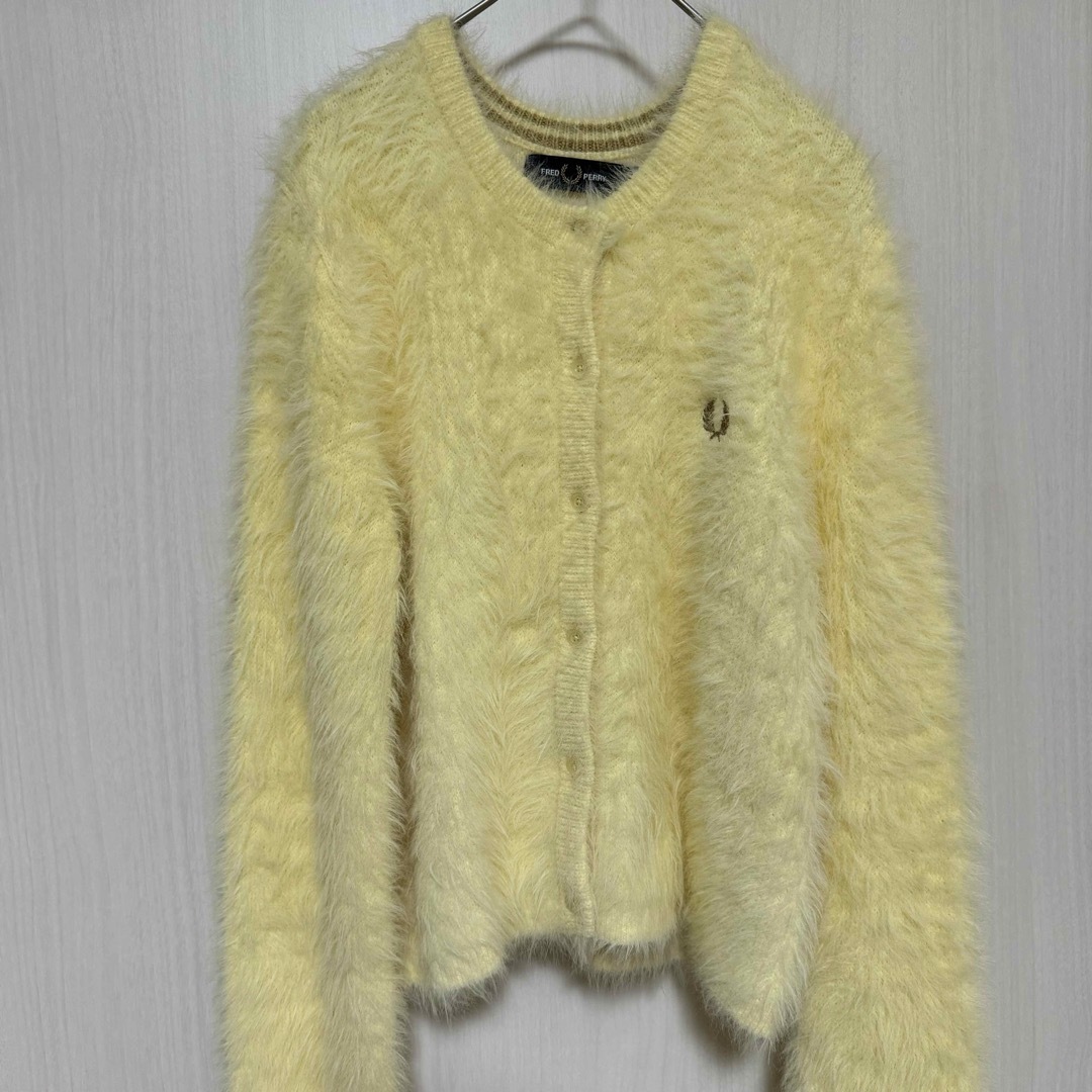 FRED PERRY - FRED PERRY × Ray BEAMS シャギーカーディガンの FRED PERRY - FRED PERRY × Ray BEAMS シャギーカーディガンの