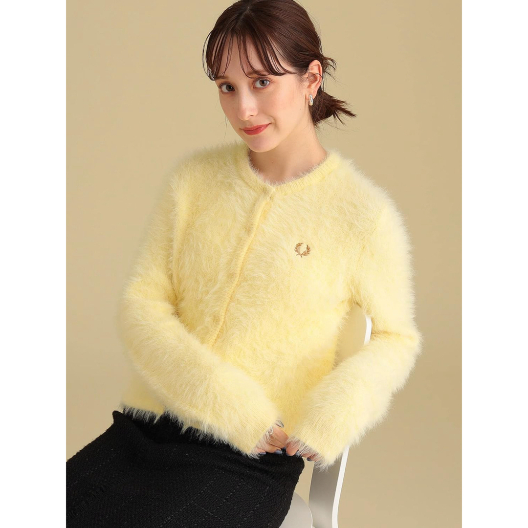 FRED PERRY - FRED PERRY × Ray BEAMS シャギーカーディガンの FRED PERRY - FRED PERRY × Ray BEAMS シャギーカーディガンの