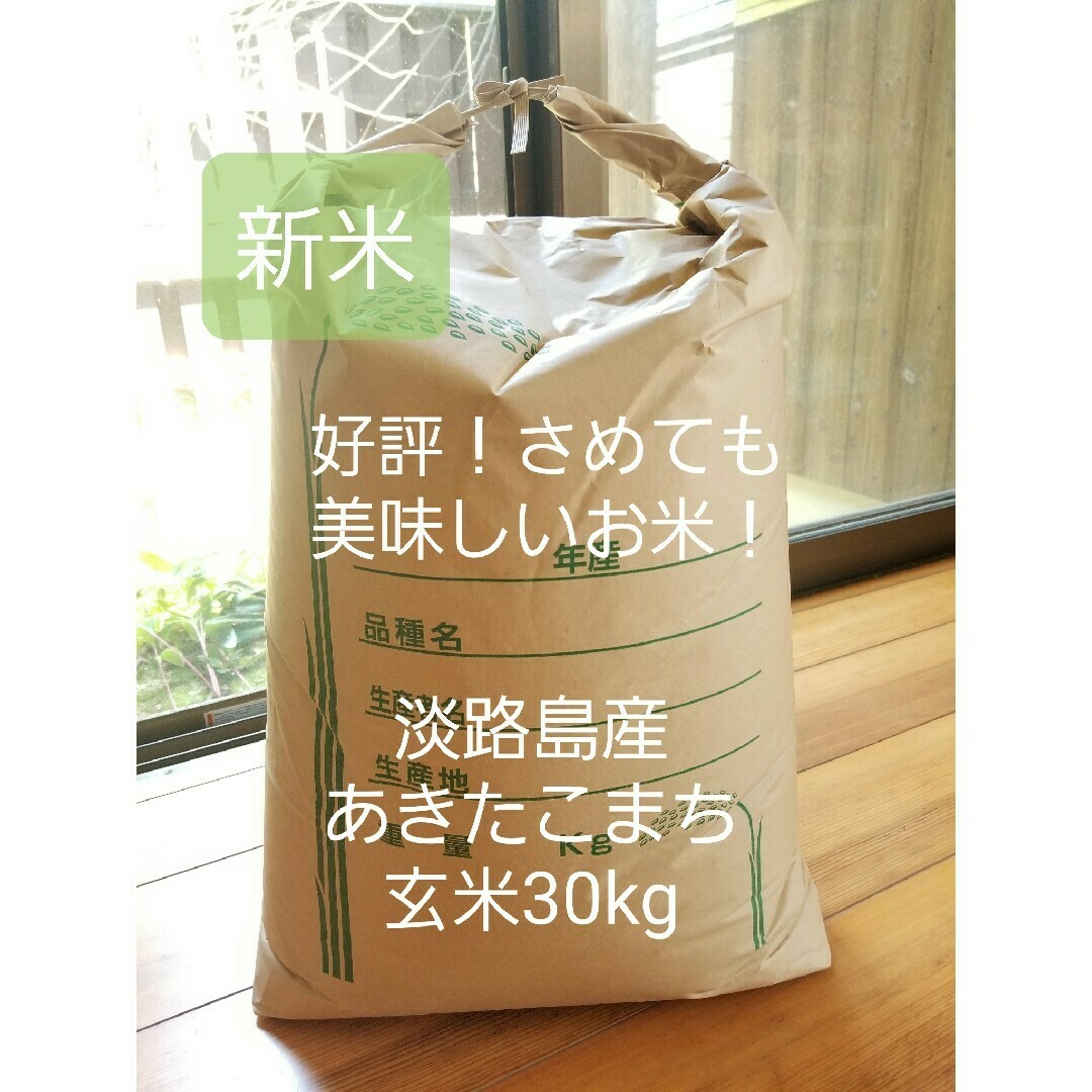 めっちゃうまい!淡路島あきたこまち新米玄米30kg 食品 めっちゃうまい!淡路島あきたこまち新米玄米30kg 食品