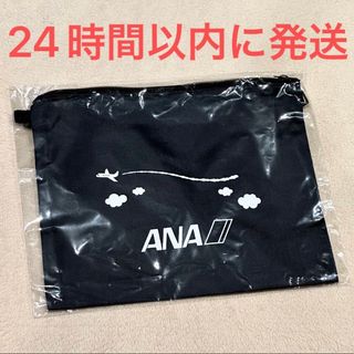 エーエヌエー(ゼンニッポンクウユ)(ANA(全日本空輸))の新品☆ANA 全日空 サコッシュ 黒 ブラック ショルダーバッグ ポーチ 飛行機(ショルダーバッグ)