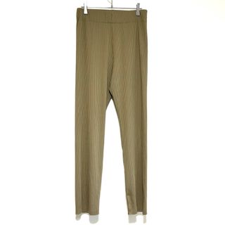 イネド(INED)のn0327【イネド】ストレートパンツ　日本製　ハイウエスト　ウエストゴム(カジュアルパンツ)