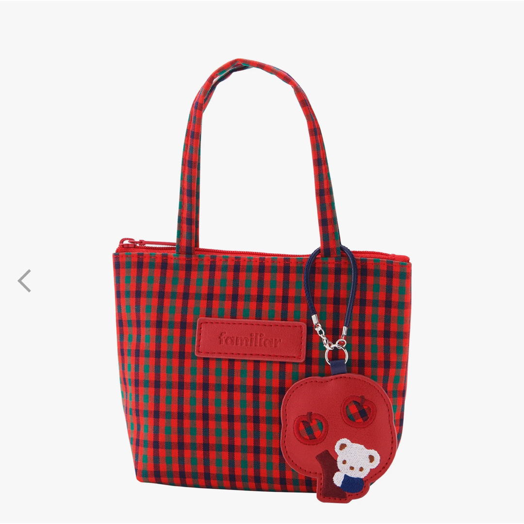 familiar - ファミリア familiar ミニミニトート レッド 新品 familiar - ファミリア familiar ミニミニトート レッド 新品