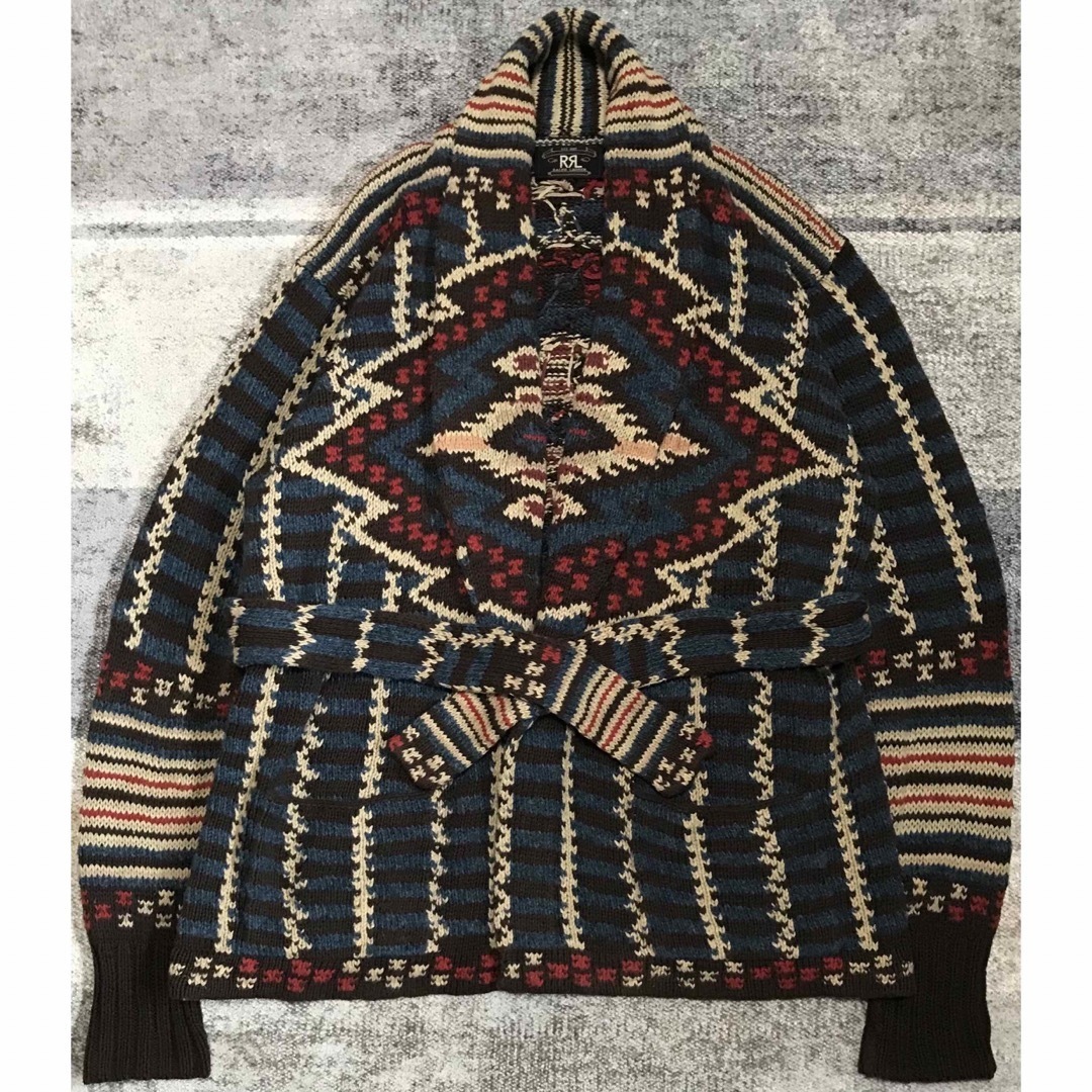 RRL - 最高傑作 初期の名作 三ツ星タグ RRL ネイティブ柄 ニット RRL - 最高傑作 初期の名作 三ツ星タグ RRL ネイティブ柄 ニット