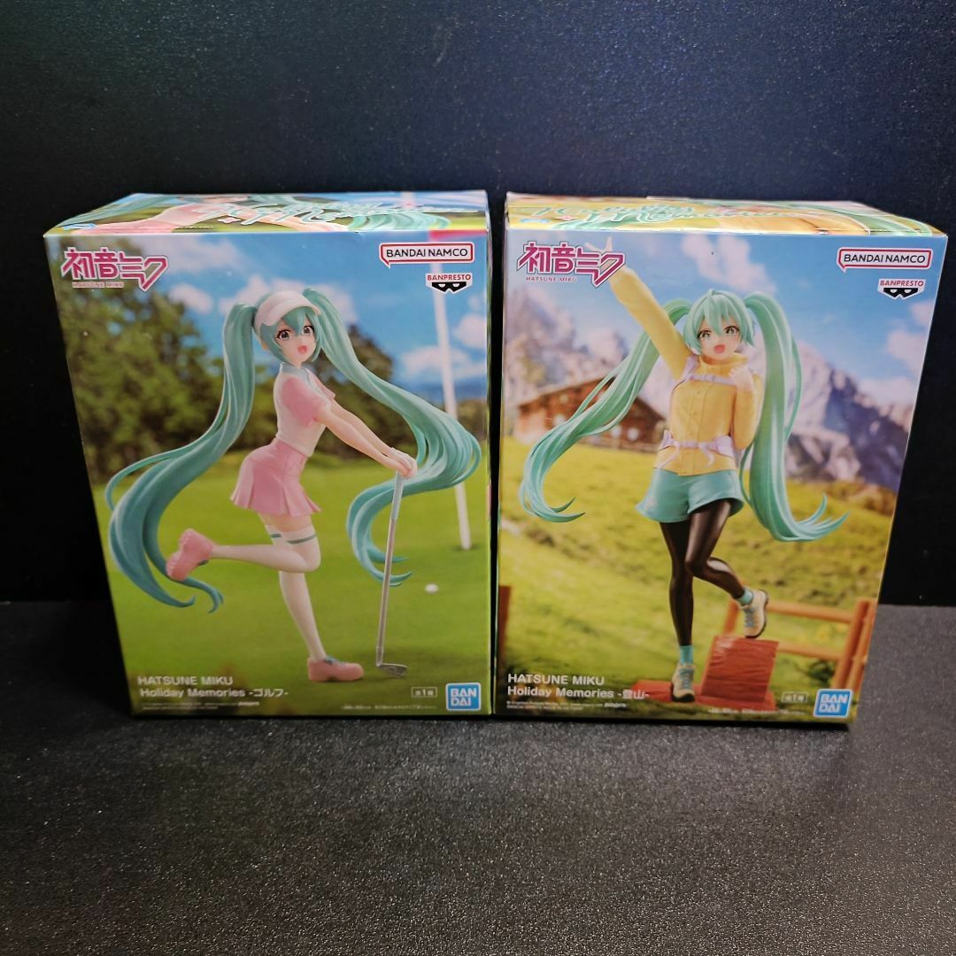 BANDAI - 初音ミク Holiday Memoriesフィギュア ゴルフ/登山 2体