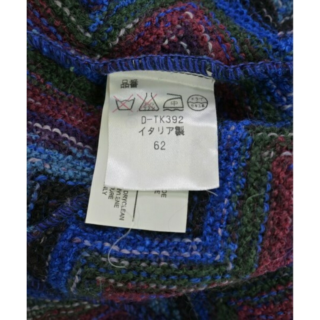MISSONI - MISSONI ミッソーニ ニット・セーター -(M位) 青x赤x MISSONI - MISSONI ミッソーニ ニット・セーター -(M位) 青x赤x