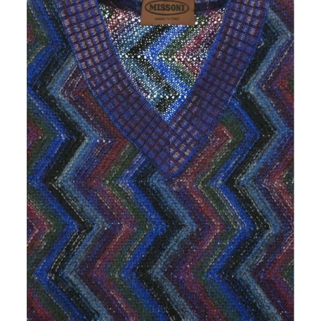 MISSONI - MISSONI ミッソーニ ニット・セーター -(M位) 青x赤x MISSONI - MISSONI ミッソーニ ニット・セーター -(M位) 青x赤x