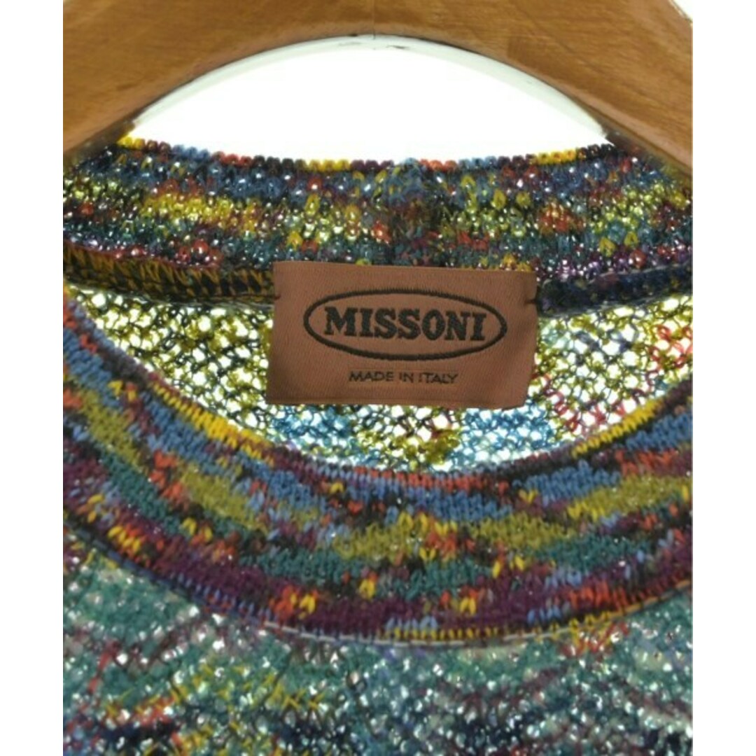 MISSONI - MISSONI ミッソーニ ニット・セーター M 青緑x赤x紺等 MISSONI - MISSONI ミッソーニ ニット・セーター M 青緑x赤x紺等