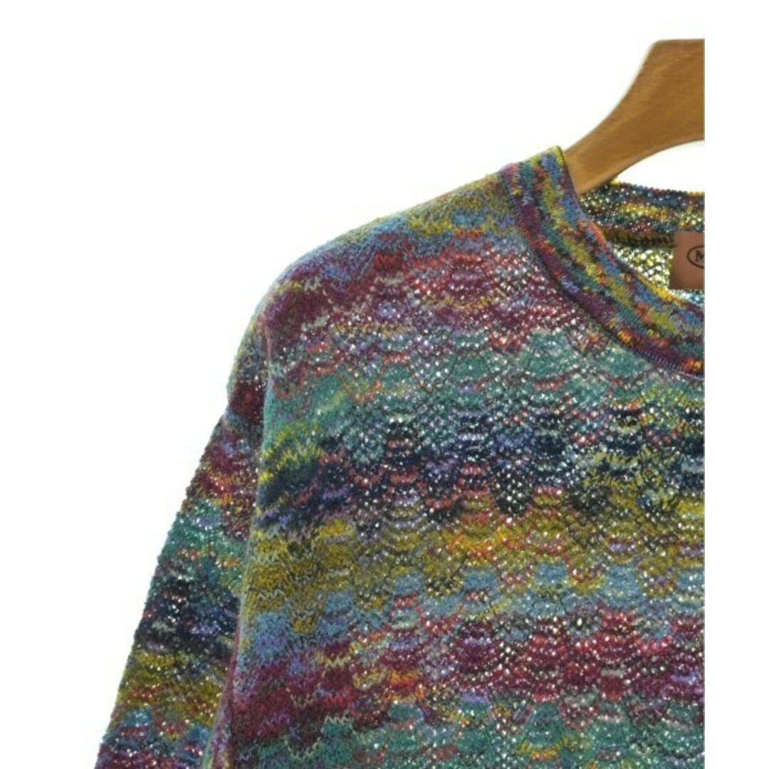 MISSONI - MISSONI ミッソーニ ニット・セーター M 青緑x赤x紺等 MISSONI - MISSONI ミッソーニ ニット・セーター M 青緑x赤x紺等