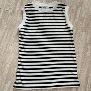 アズールバイマウジー(AZUL by moussy)のAZUL ボーダータンクトップ Sサイズ(Tシャツ(半袖/袖なし))