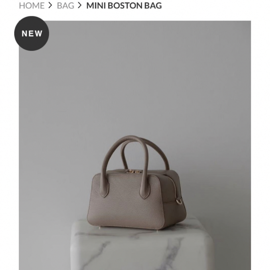 新品未使用タグ付き オーガ OHGA MINI BOSTON BAG トープ 新品未使用タグ付き オーガ OHGA MINI BOSTON BAG トープ