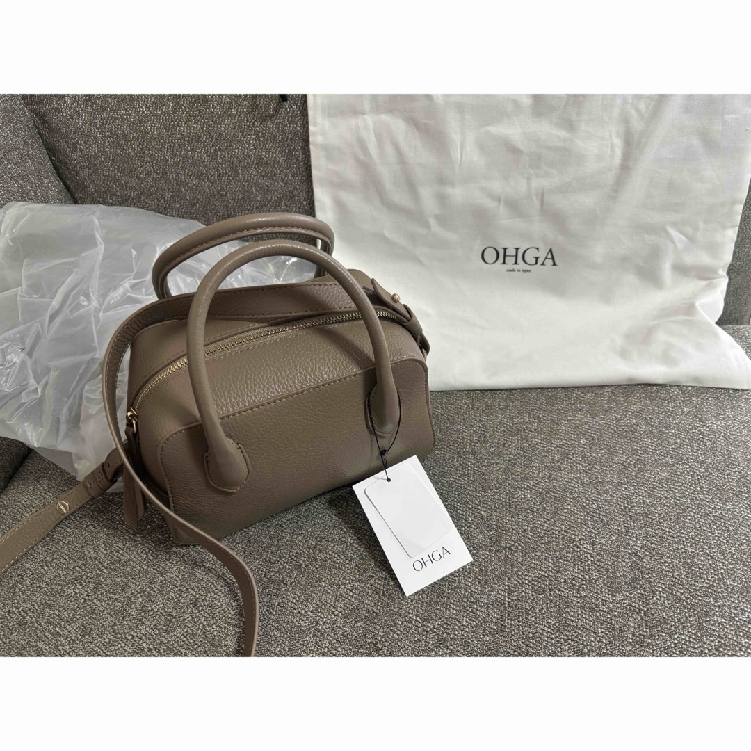 新品未使用タグ付き オーガ OHGA MINI BOSTON BAG トープ 新品未使用タグ付き オーガ OHGA MINI BOSTON BAG トープ