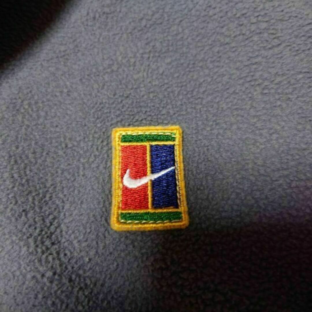 NIKE - 90s NIKE フリースジャケット 古着 NIKE ロゴ刺繍 グレー NIKE - 90s NIKE フリースジャケット 古着 NIKE ロゴ刺繍 グレー