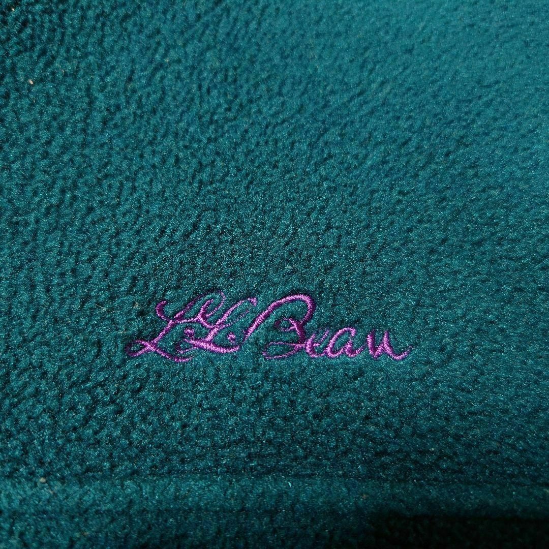 L.L.Bean - 70s80s LLBean フリースベスト 筆記体ロゴ刺繍 古着 L.L.Bean - 70s80s LLBean フリースベスト 筆記体ロゴ刺繍 古着