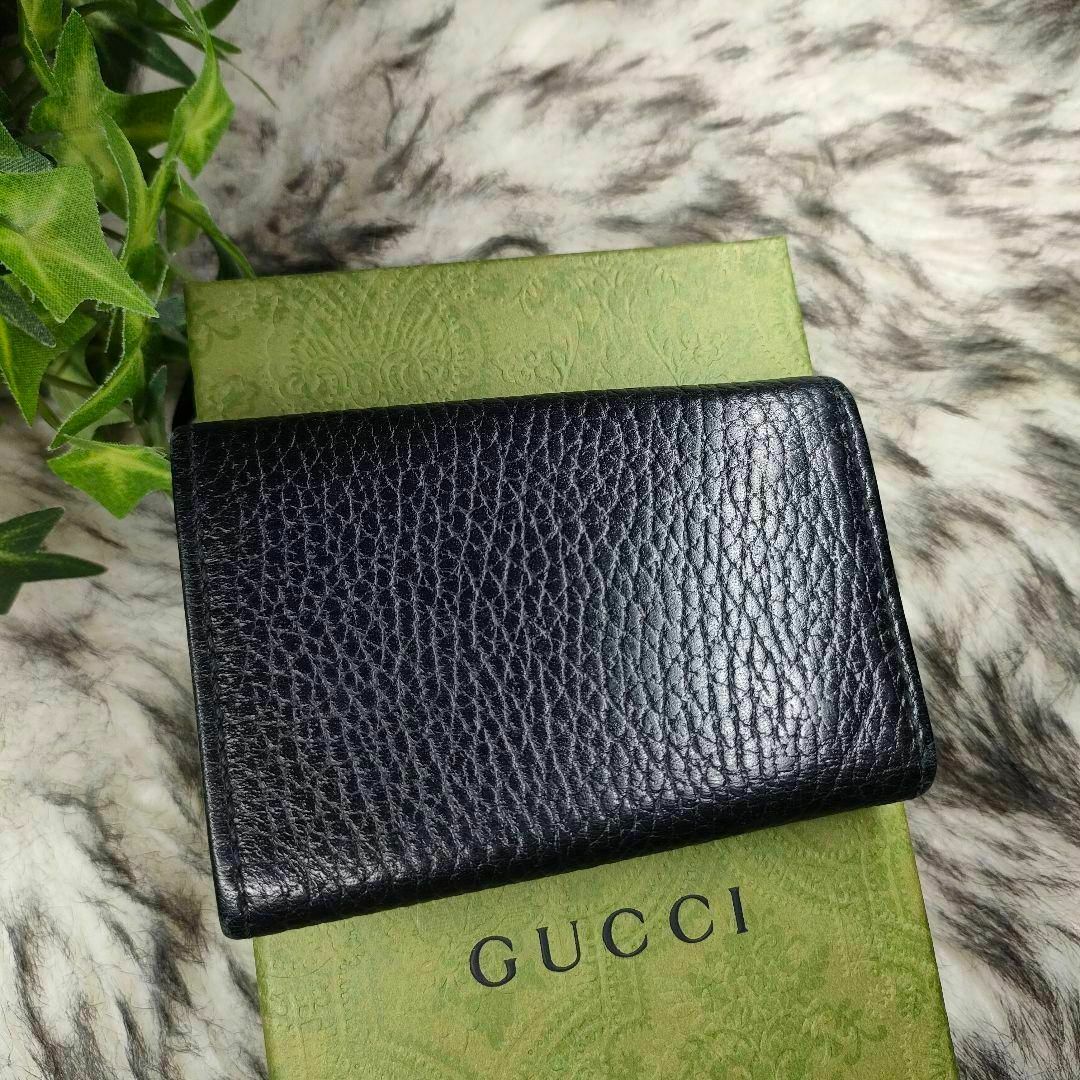 GUCCI 6連キーケース シマ ミストラル ブラック レザー 256433 GUCCI 6連キーケース シマ ミストラル ブラック レザー 256433