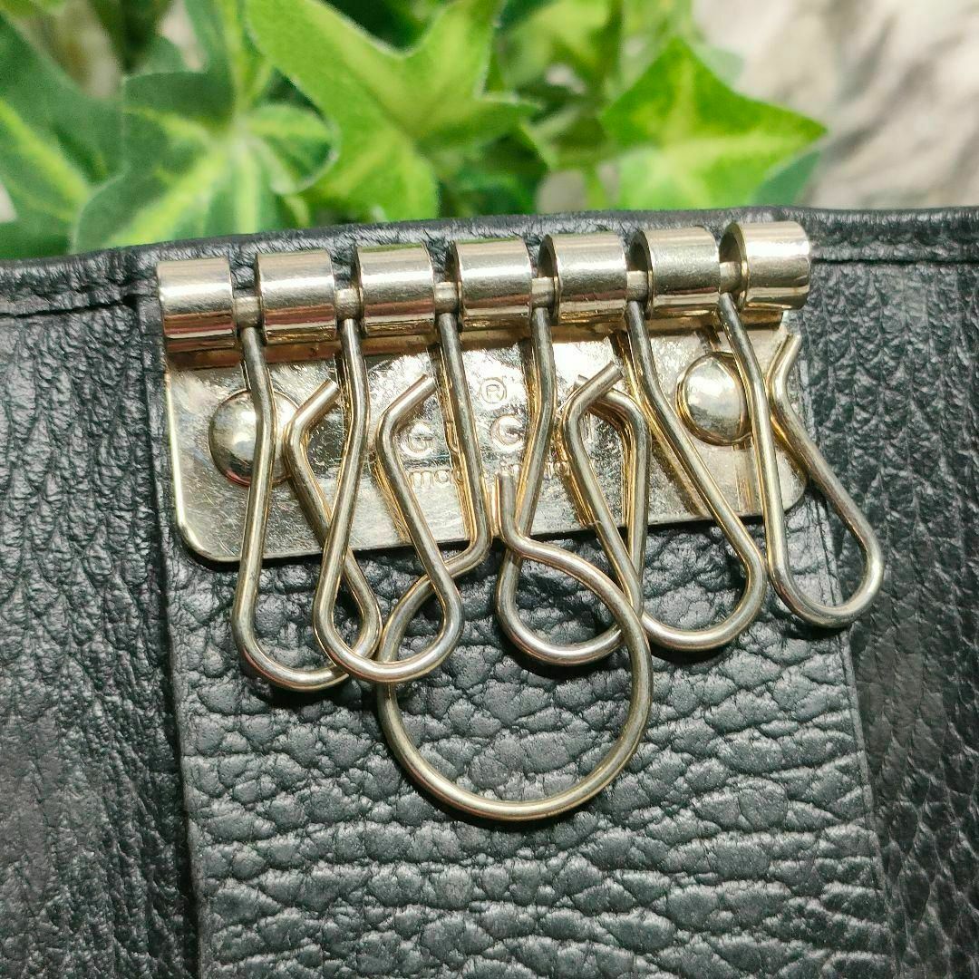 大人気新作 GUCCI - ブランドバッグ/レディース/メンズファッション/財布/アクセサリー/雑貨/不用品|グッチならラクマ by シボ革ロゴの通販 黒 6連キーケース GUCCI レザー ブラック キーケース グッチ 小物
